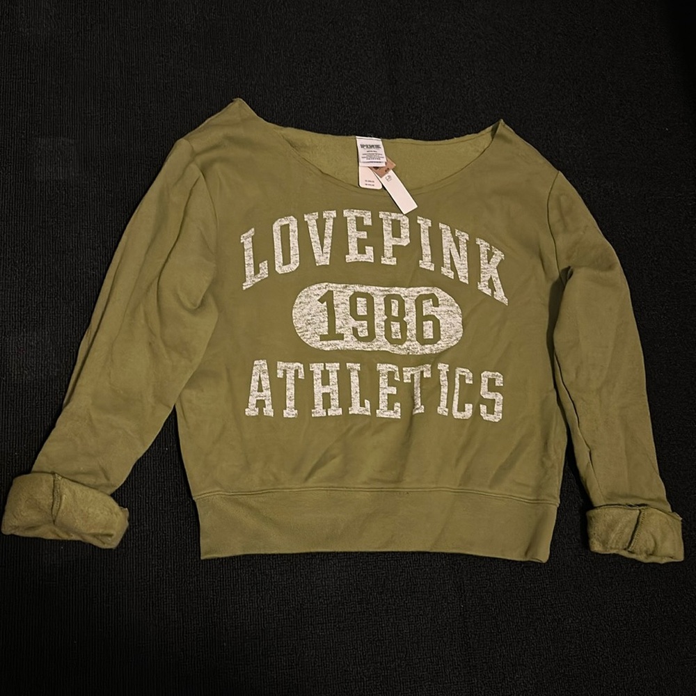 NWT-PINK Logo Sweatshirt
